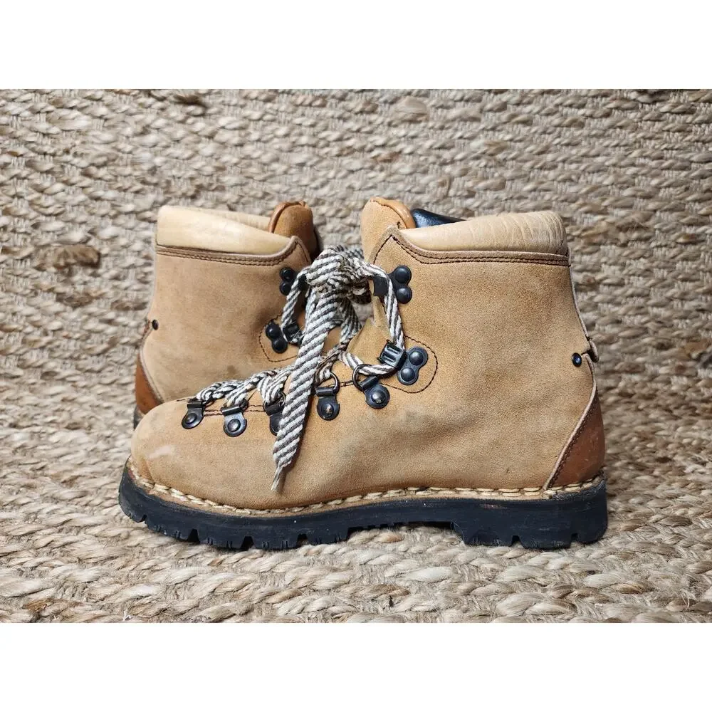 VINTAGE Colorado Kinney Boots Brown Suede Leather Womens 5.5 Hiking Outdoor Work